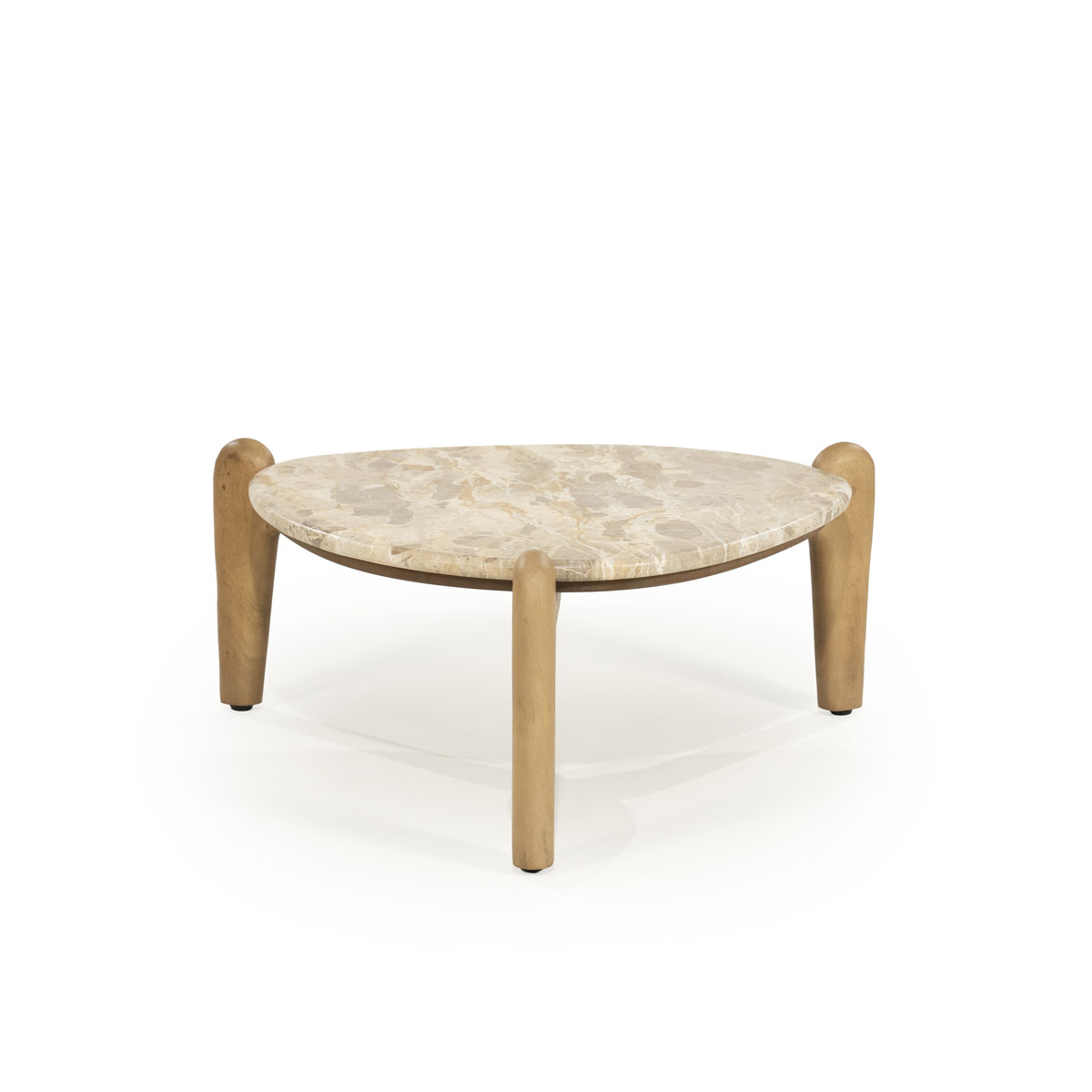 Quadratischer Couchtisch Zilo Metall Beige 63 x 63 cm