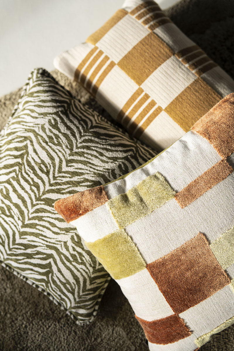 Rechteckige Bank Nook Chenille Senf 160 cm