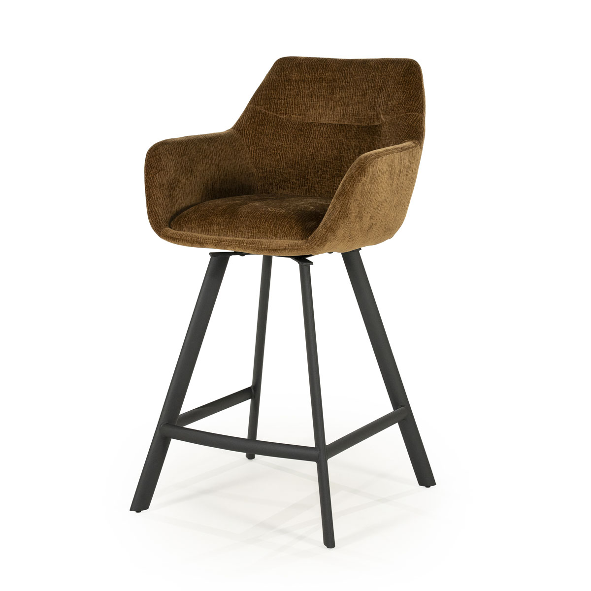 Drehbarer Barhocker Bliss Senf Sitzhöhe 69 cm