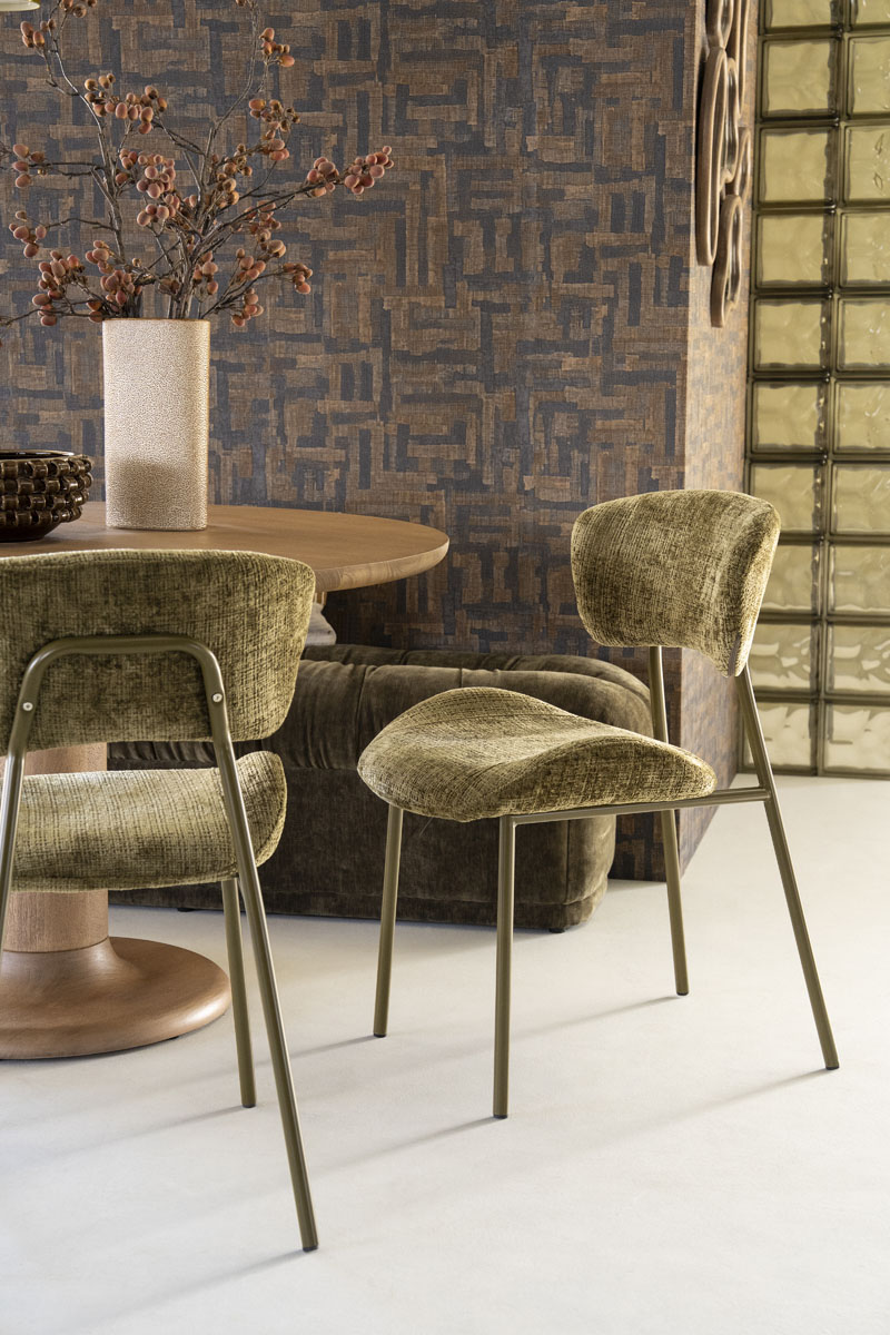 Esszimmerstuhl Dare Chenille Grün