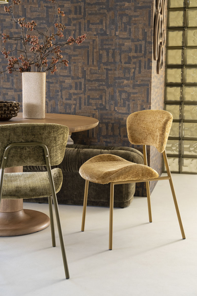 Esszimmerstuhl Dare Chenille Senf