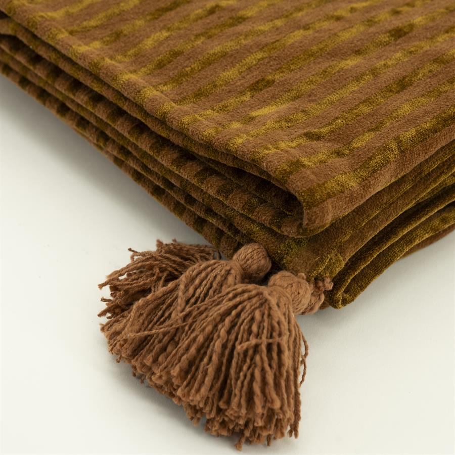 Plaid Sirun Mustard 170×130 cm