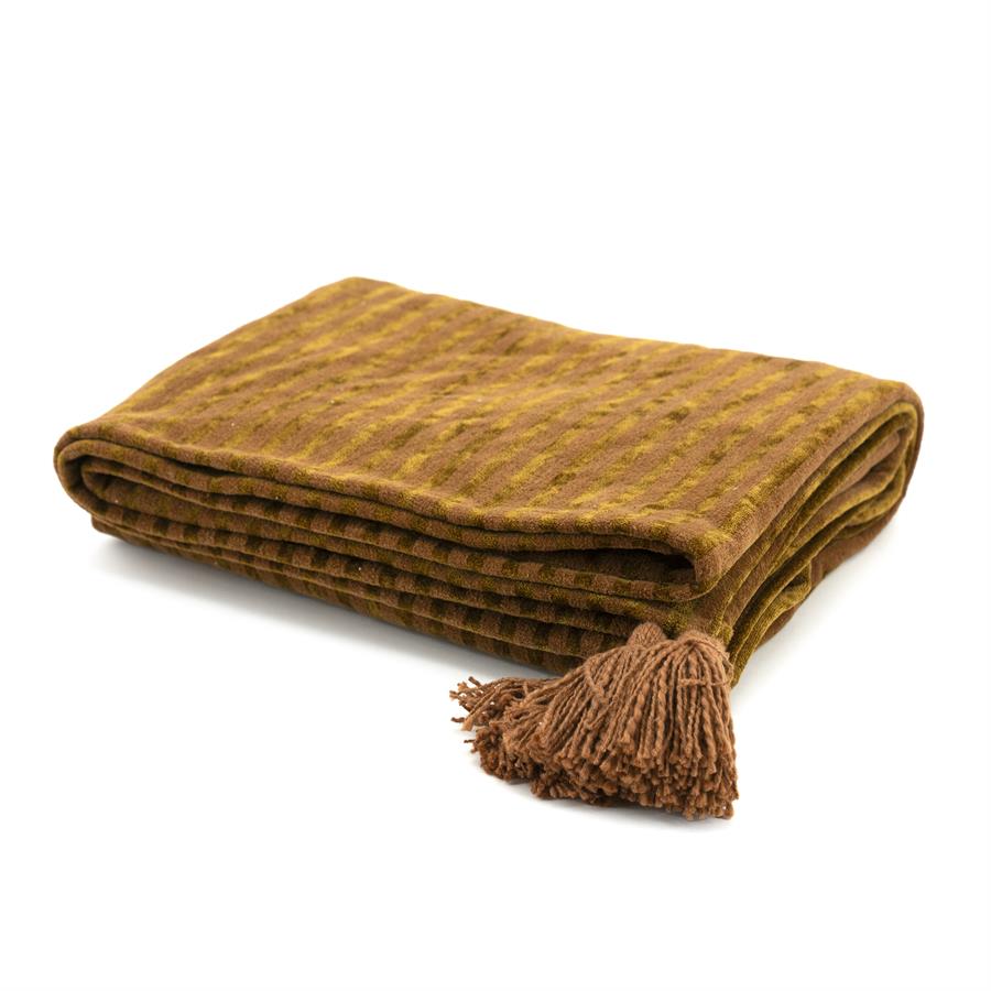 Plaid Sirun Mustard 170×130 cm