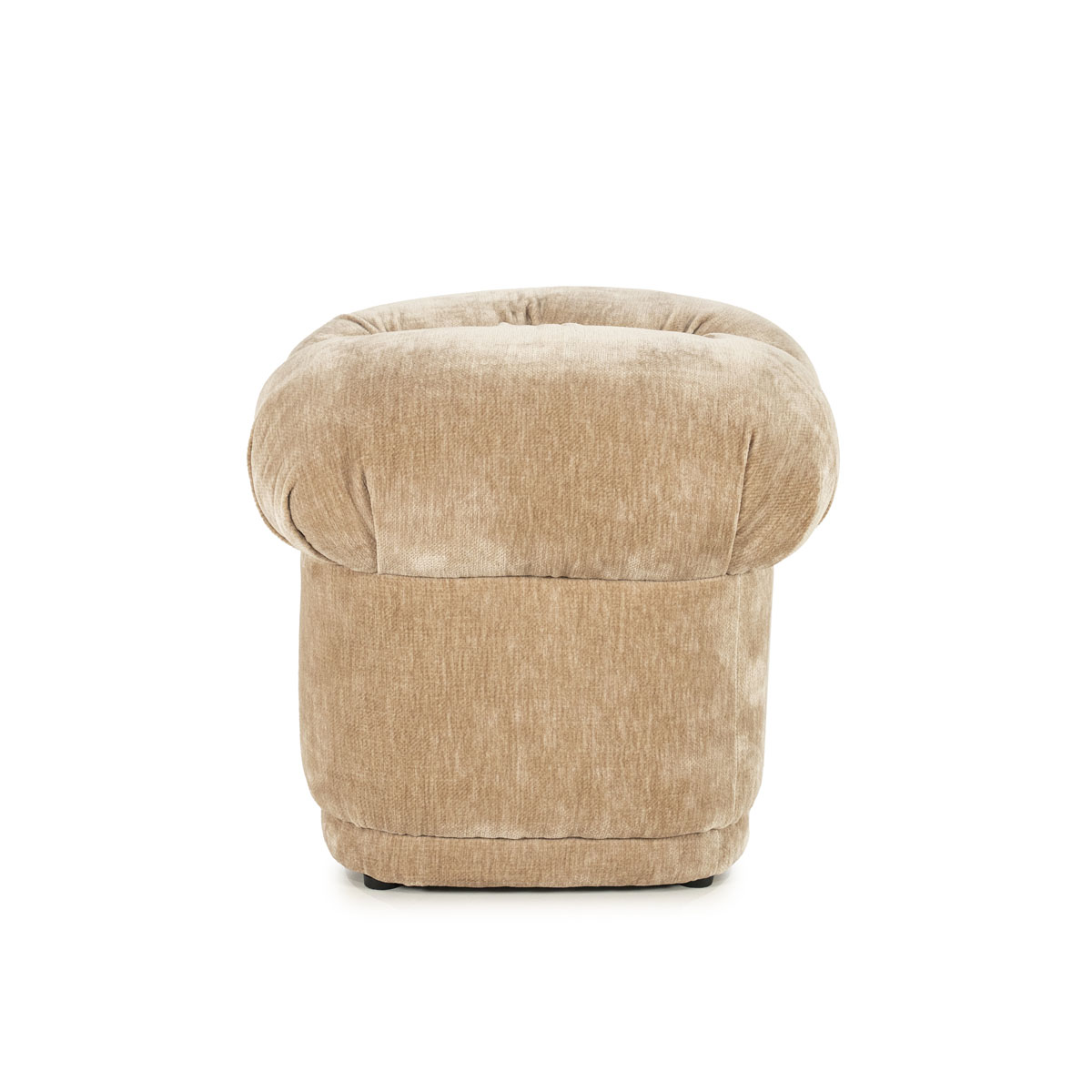 Quadratischer Pouf Nook Chenille Senf