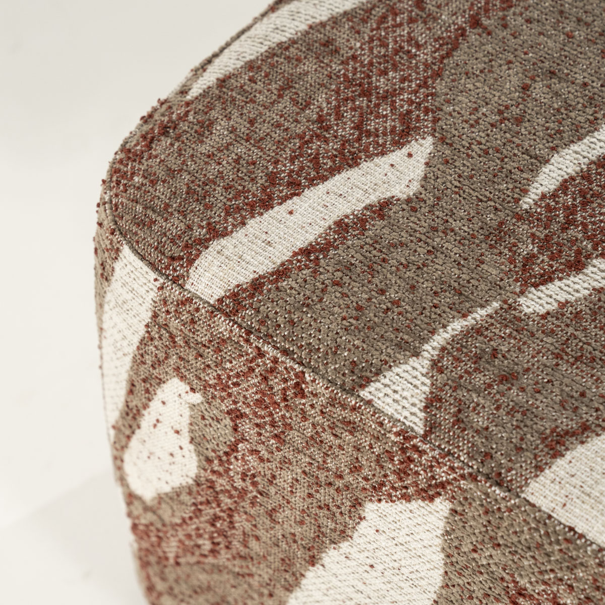 Quadratischer Pouf Rytm Rot 43 x 43 cm