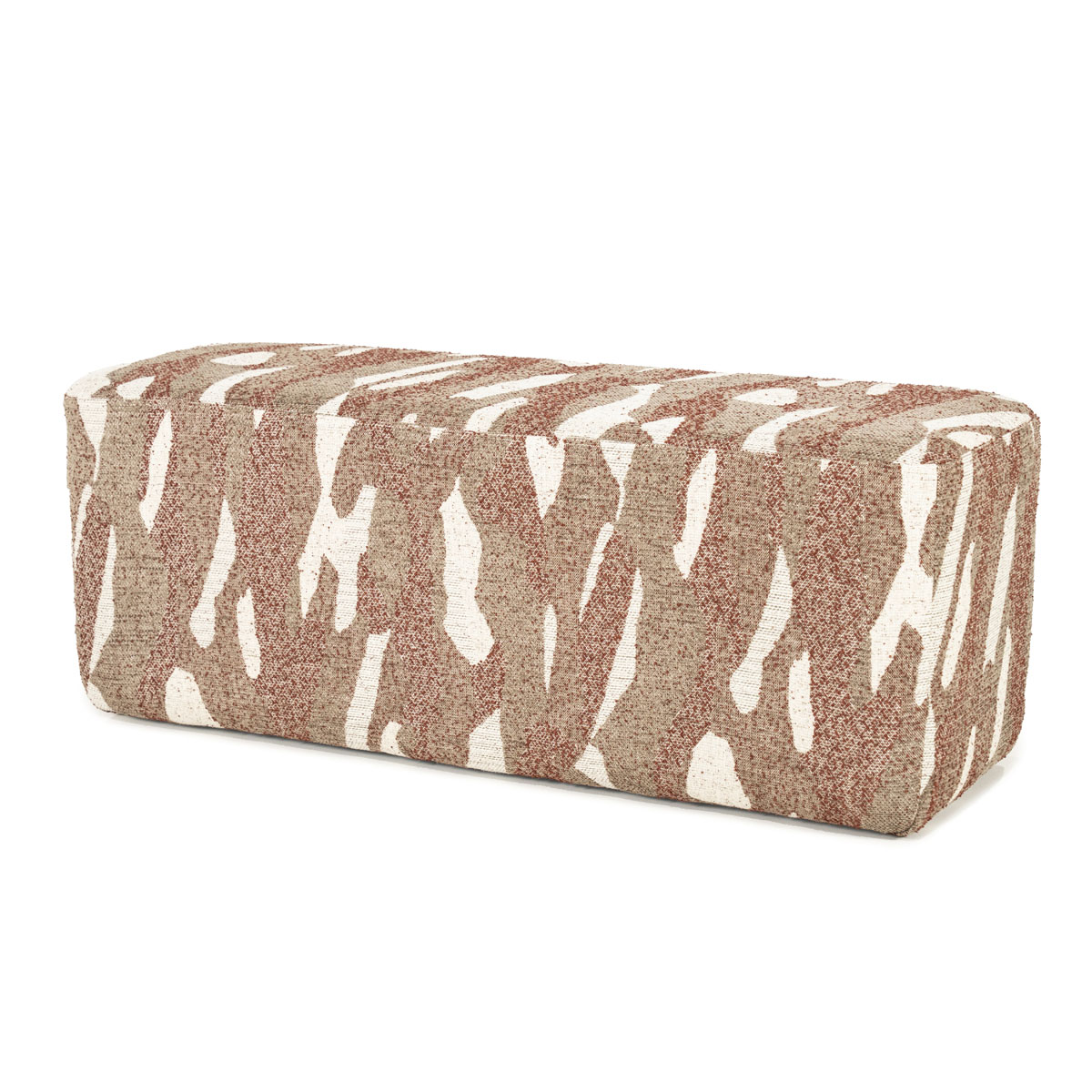 Rechteckiger Pouf Rytm Rot 121 cm