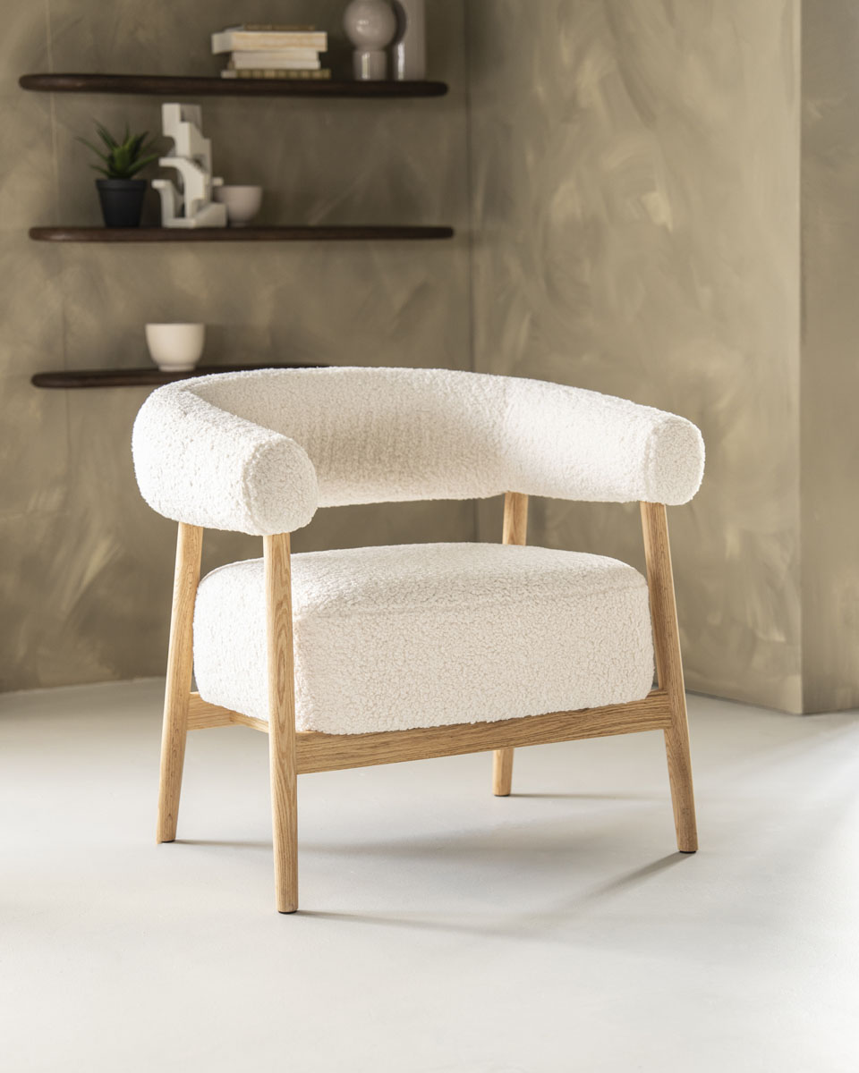 Sessel Mysa Eiche Beige