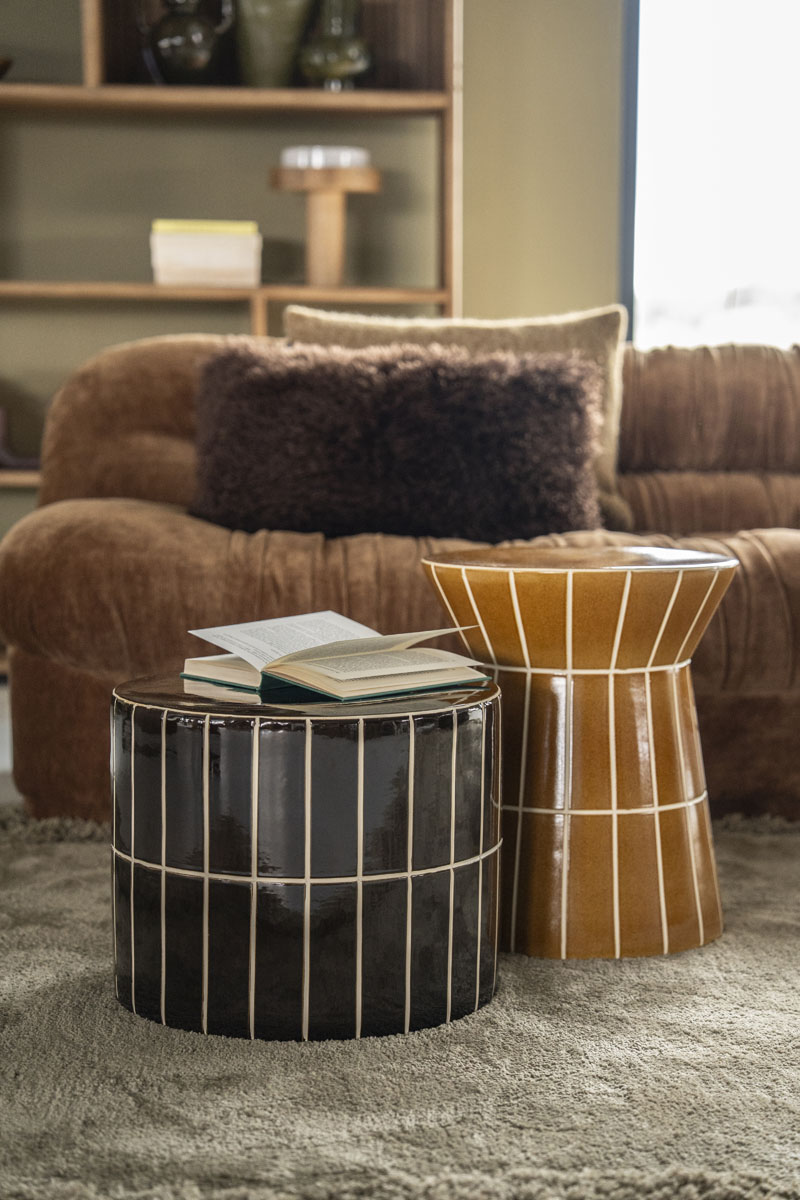 Taperon Beistelltisch TileTastic Senf 38 x 38 cm