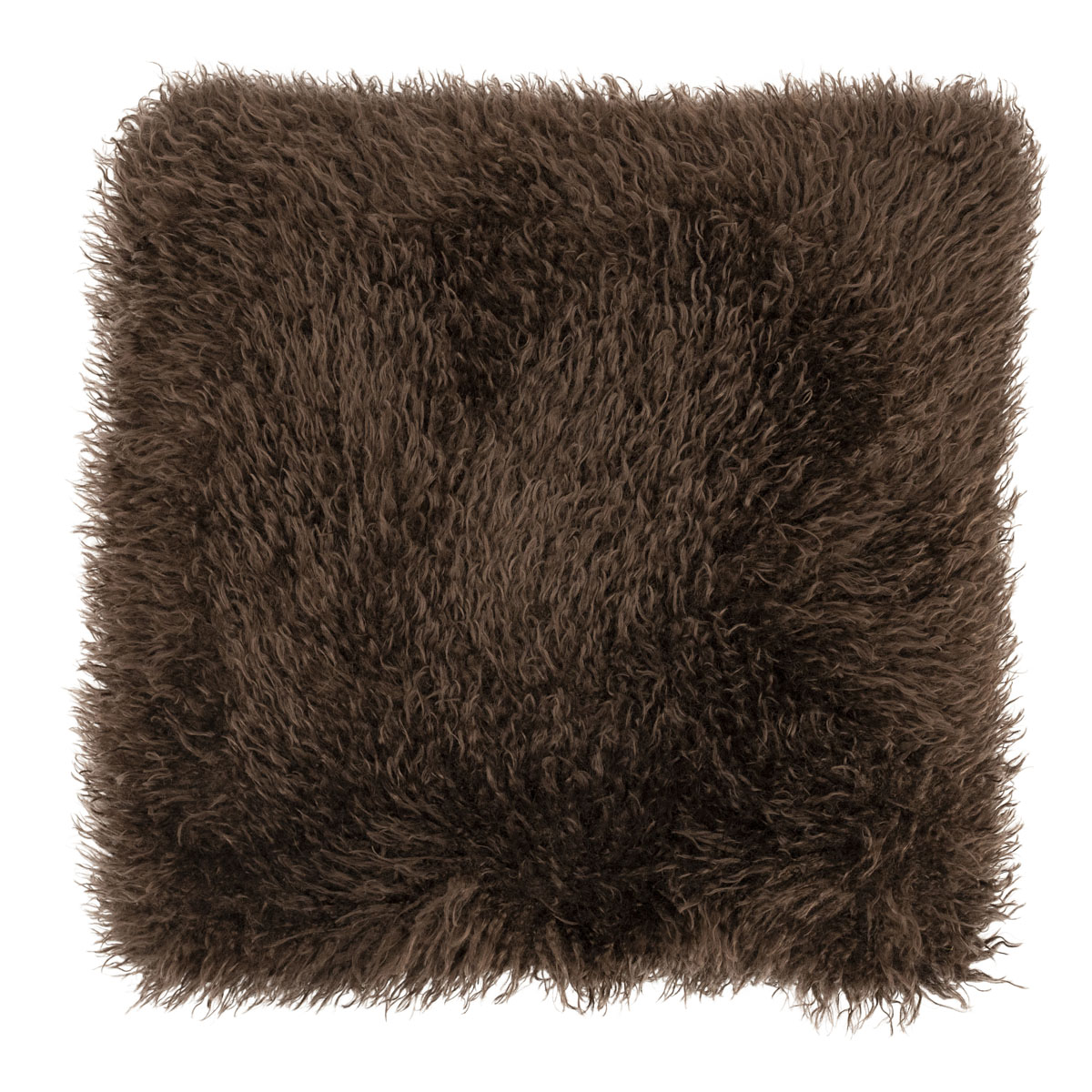 Zierkissen Doodly Dunkelbraun 50×50 cm