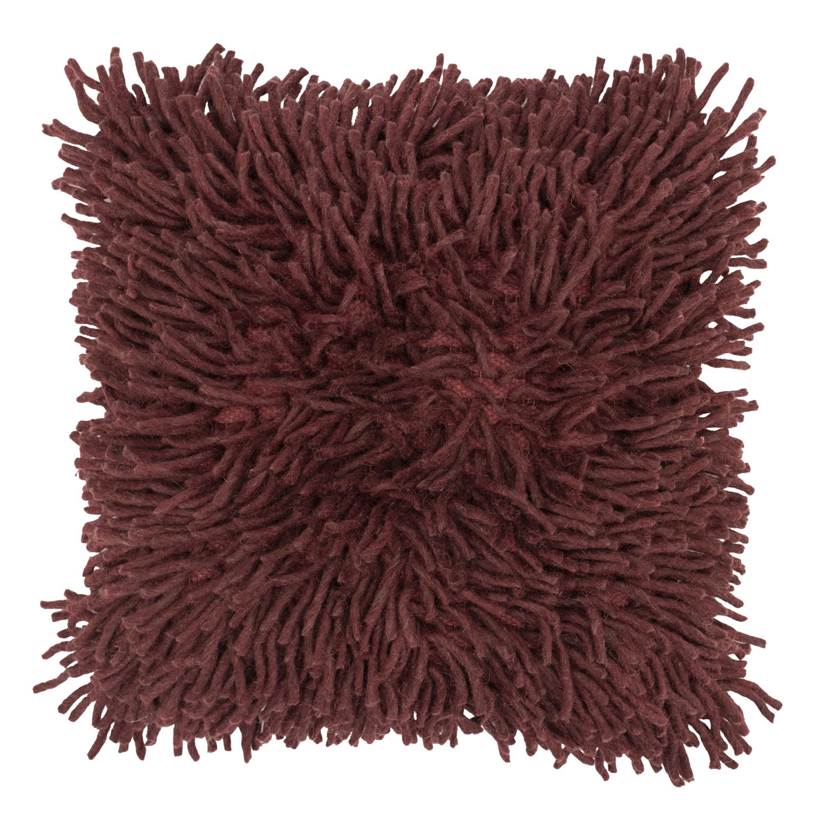 Zierkissen Moppy Burgunderrot 50 x 50 cm