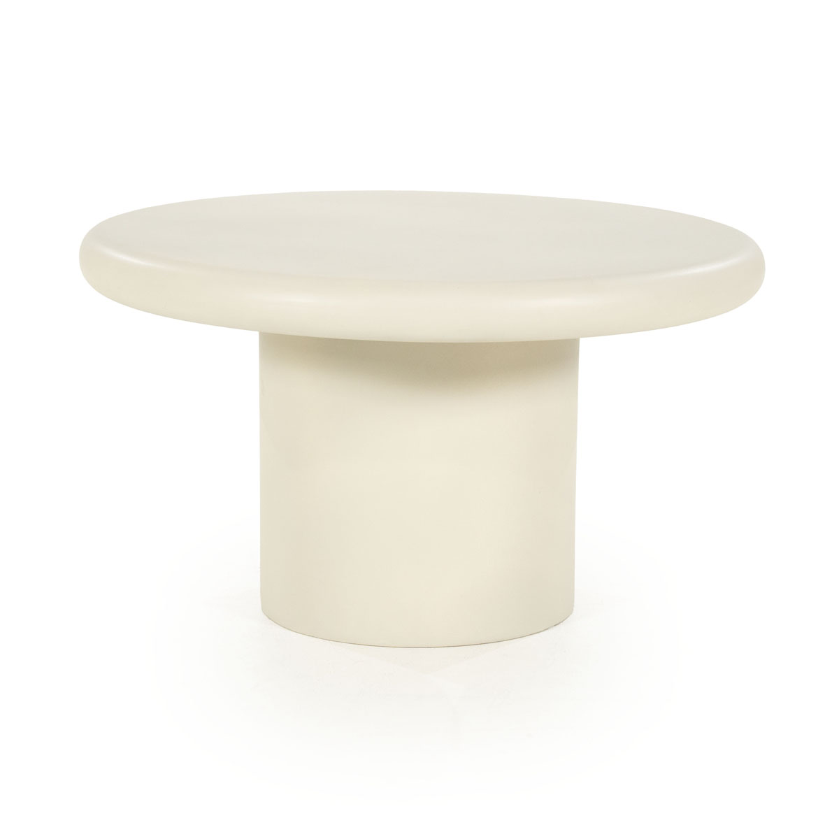 Beistelltisch Jade Rund Beige 66x66 cm