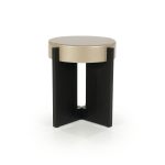 Beistelltisch Juliet Rund Beige 40 x 40 cm