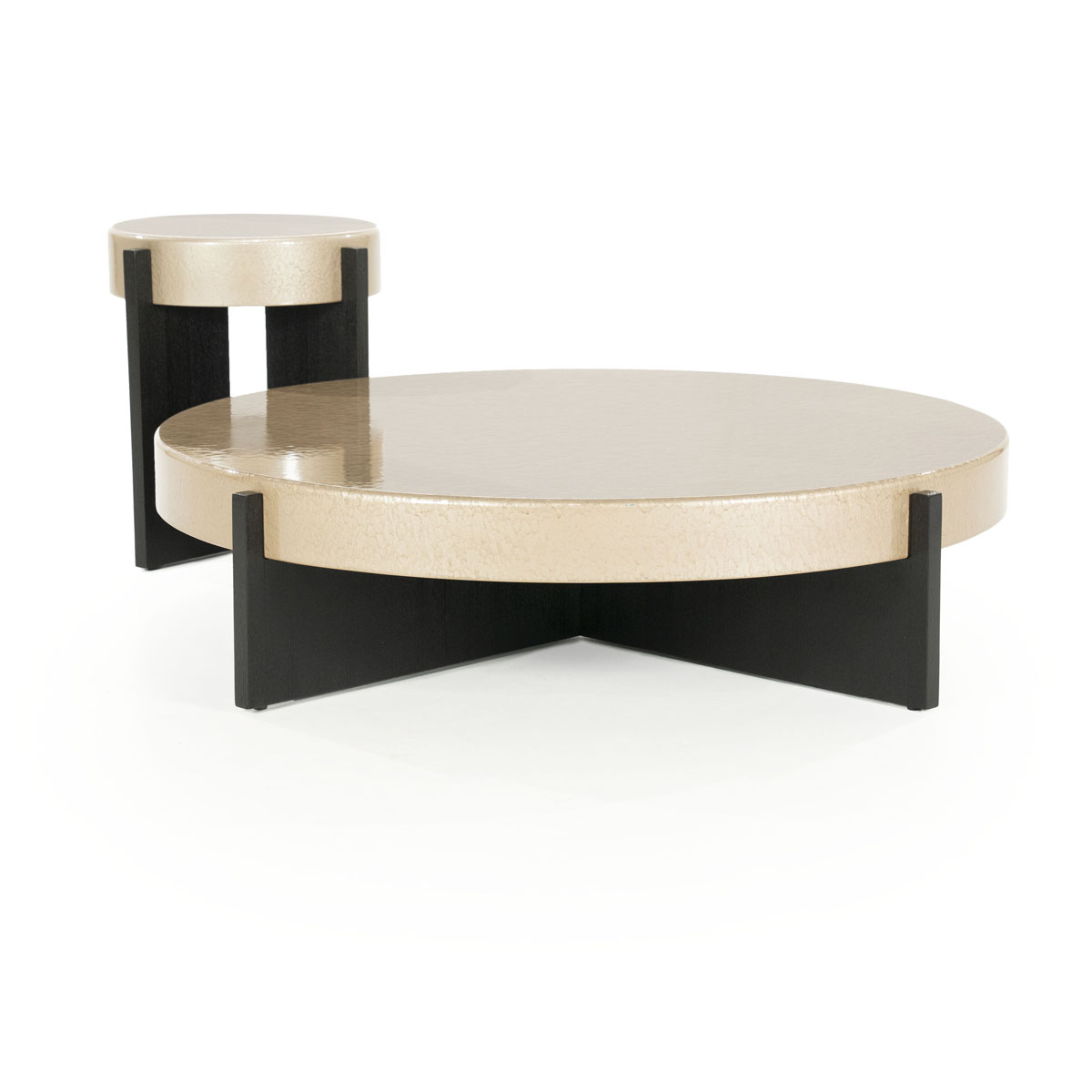 Couchtisch Juliet Rund Beige 110 x 110 cm