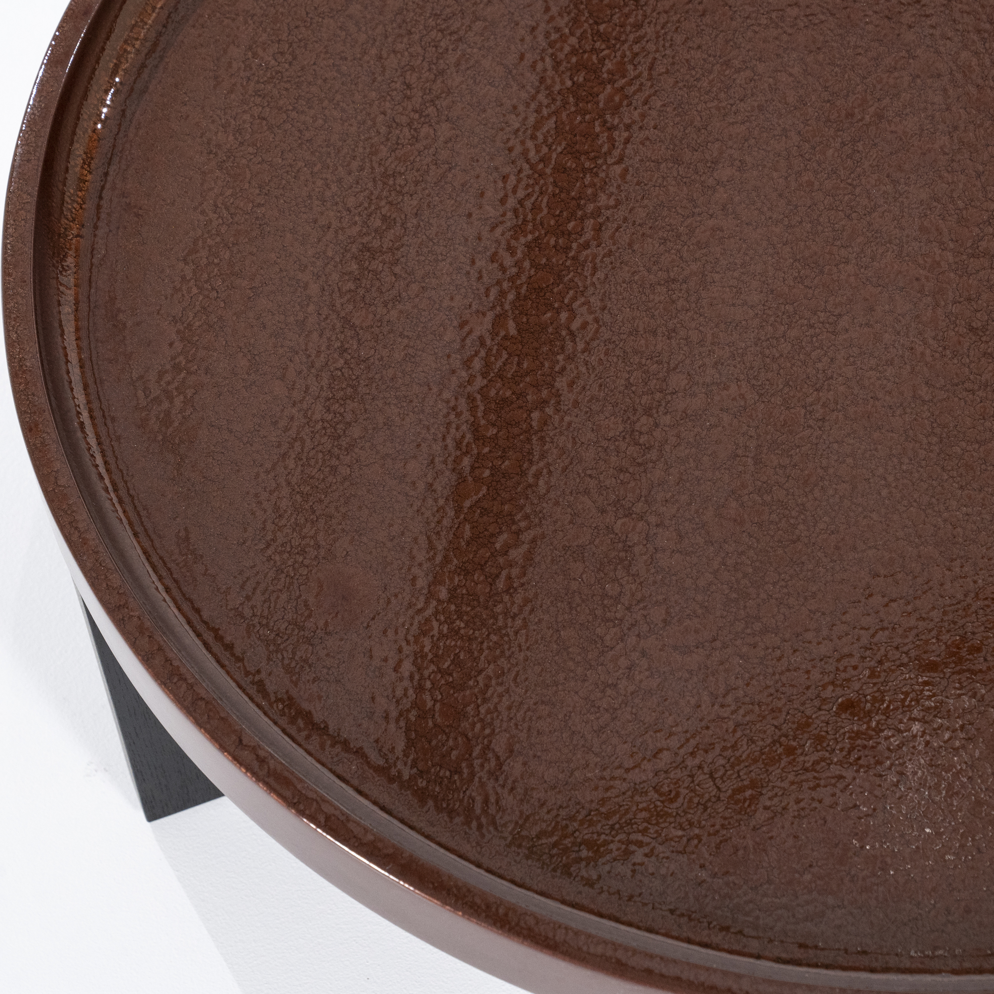 Couchtisch Mayson Rund Rot 90×90 cm