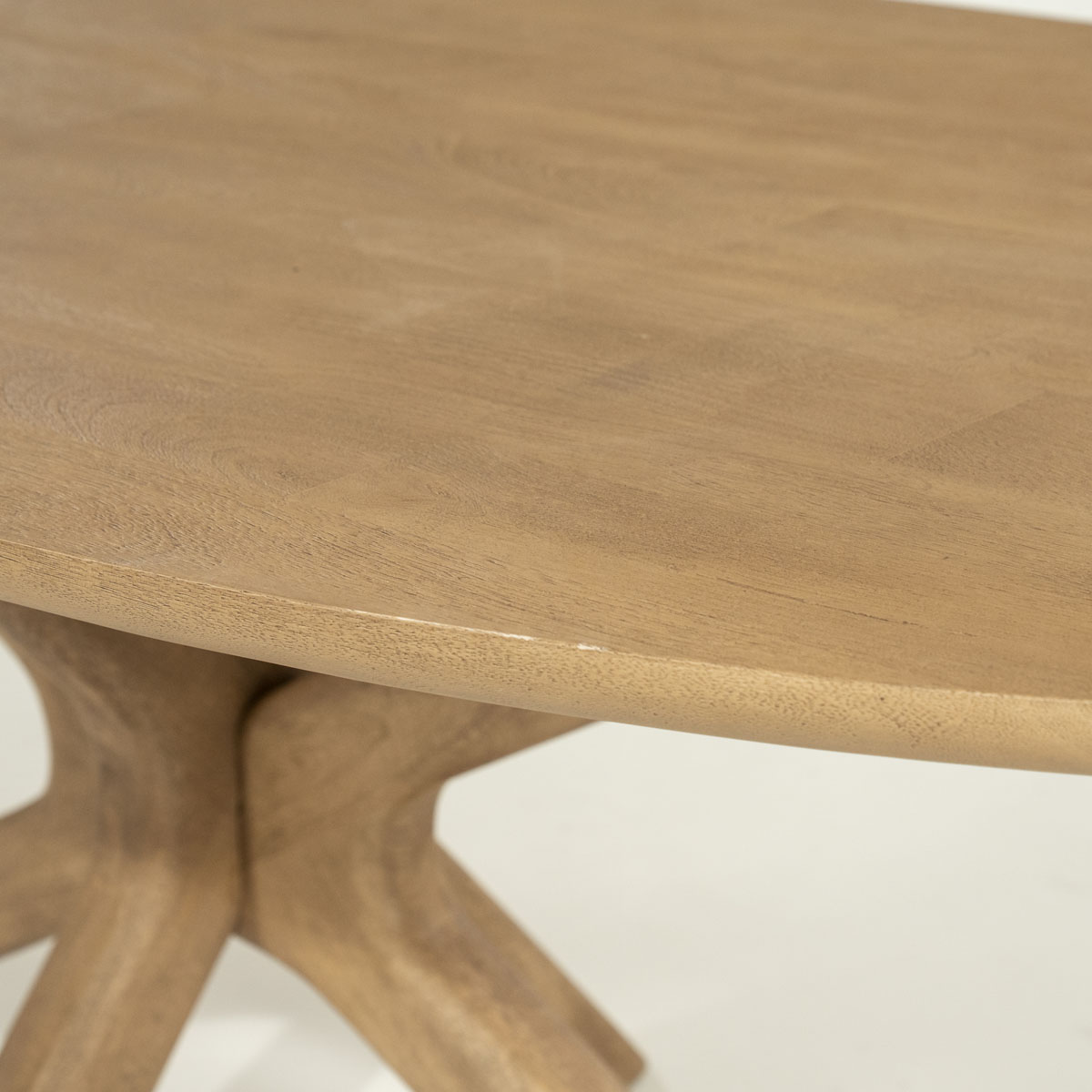 Dänischer ovaler Esstisch Tycho Mangoholz Natur 160×110 cm
