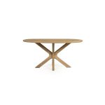Dänischer ovaler Esstisch Tycho Mangoholz Natur 160x110 cm