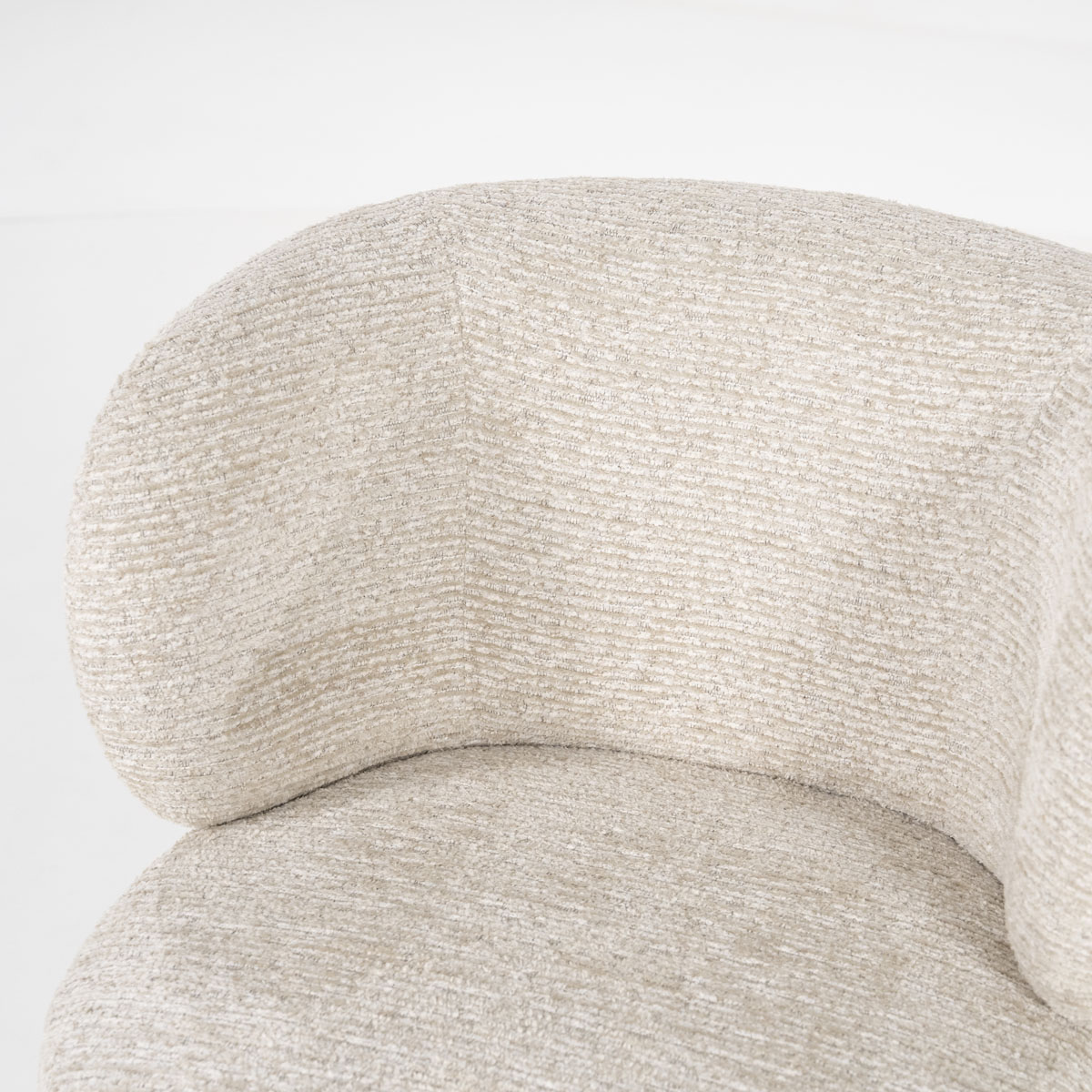 Drehbarer Esszimmerstuhl Jayson Chenille Taupe