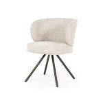 Drehbarer Esszimmerstuhl Jayson Chenille Taupe