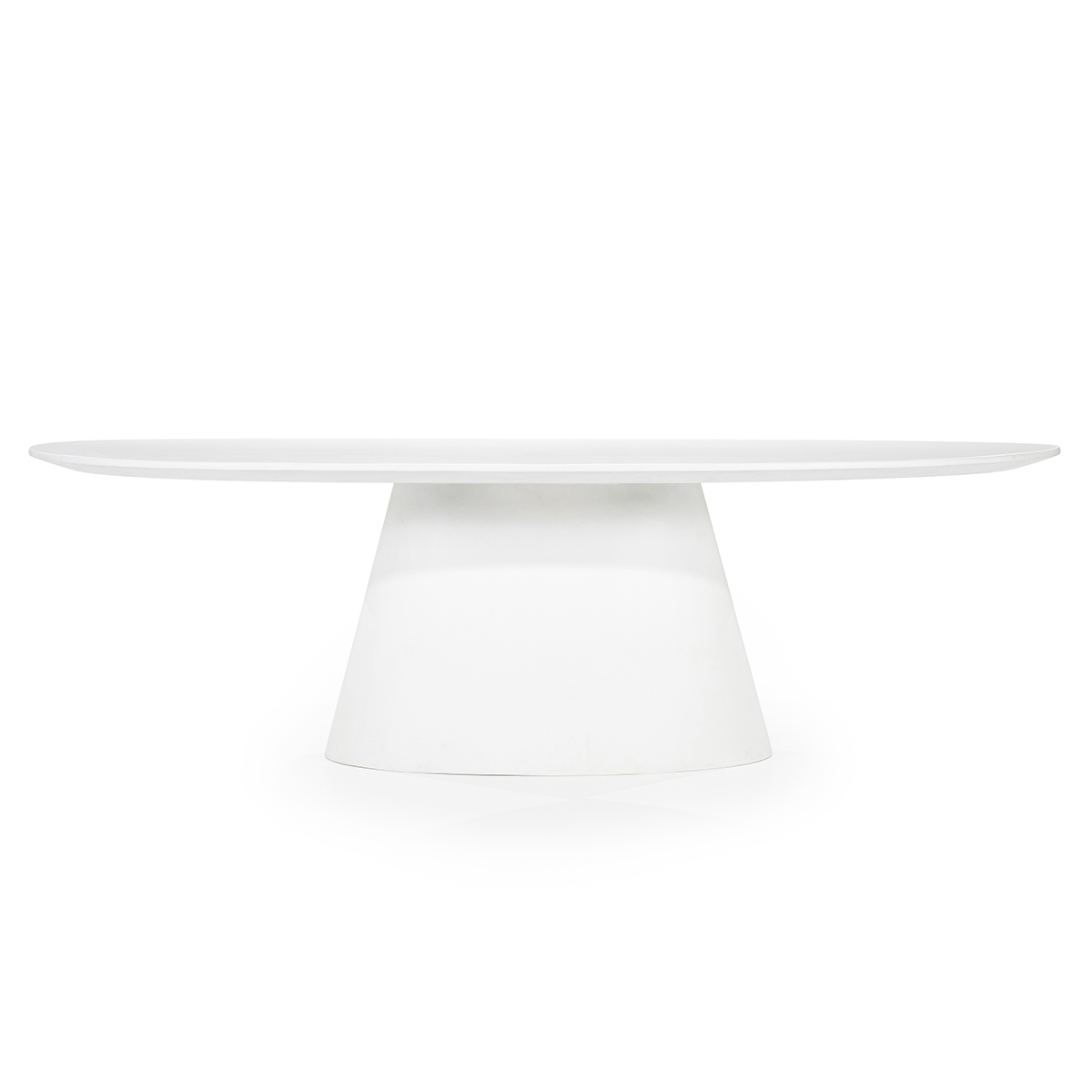 Esstisch Elin Oval Weiß