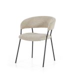 Esszimmerstuhl Luka Bouclé Taupe