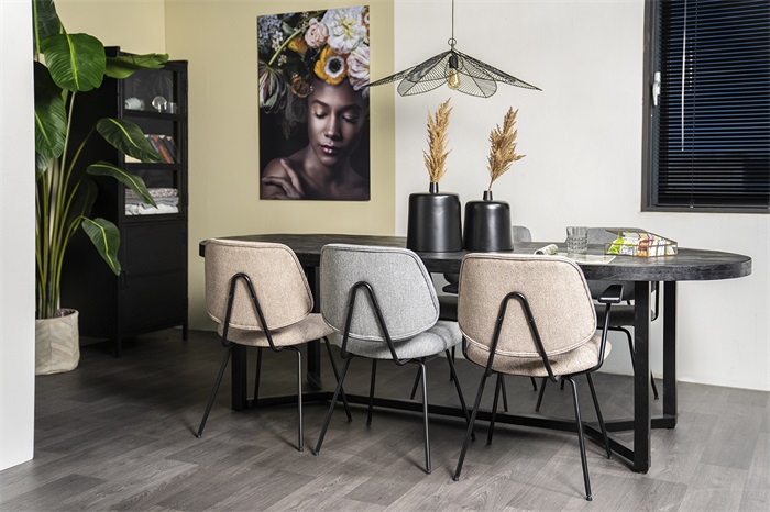 Esszimmerstuhl mit Armlehnen Lynn Fletcher Beige