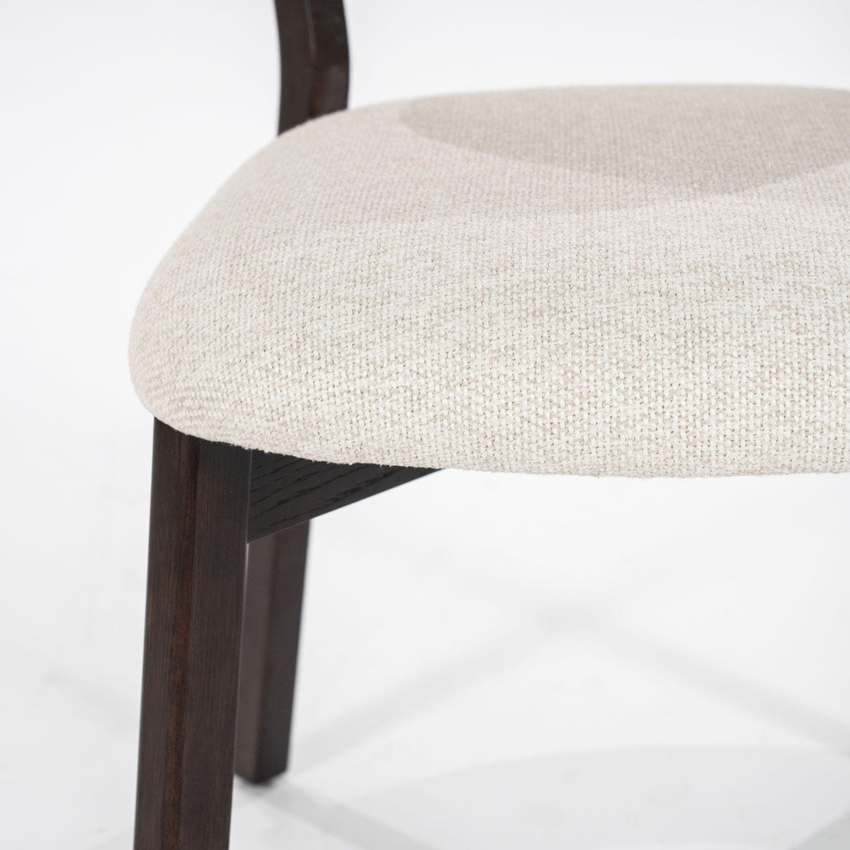 Esszimmerstuhl Mikky Eiche Braun Stoff Beige