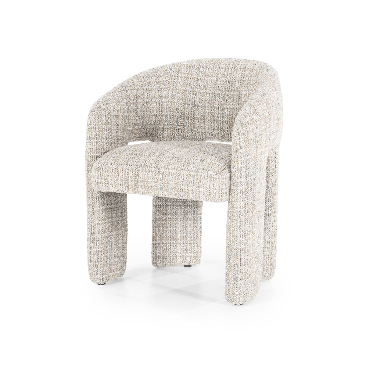 Esszimmerstuhl mit Armlehne Hamilton Bouclé Taupe