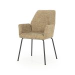 Esszimmerstuhl mit Armlehnen Indy Donna Senfgelb