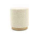 Hocker Avah Rund Beige Mantz 41x41 cm