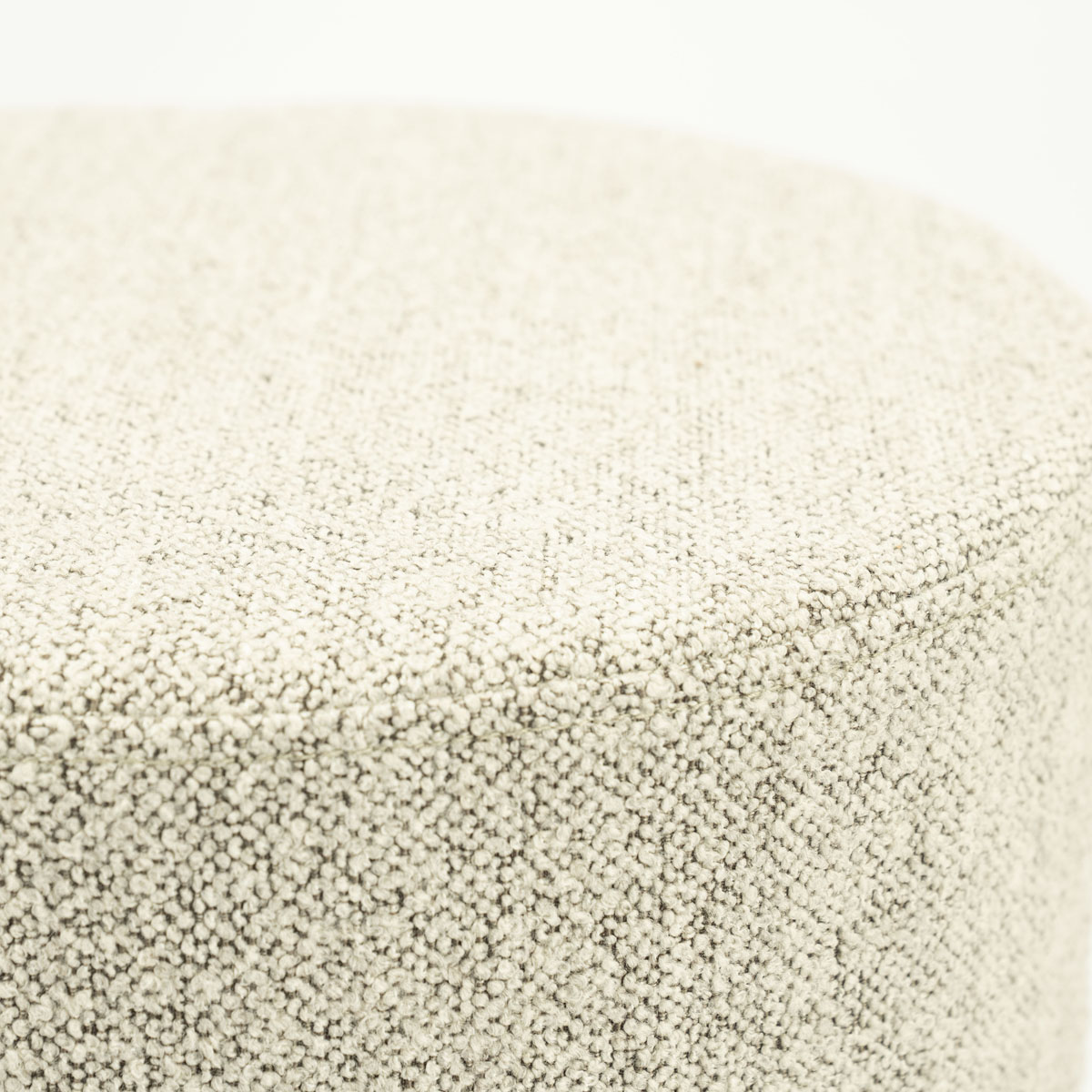 Hocker Avah Rund Taupe Mantz 41×41 cm