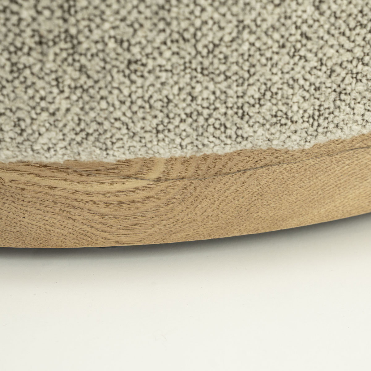Hocker Avah Rund Taupe Mantz 80×80 cm