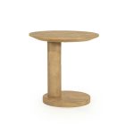 Organischer Beistelltisch Novia Mangoholz Natur 50x40 cm