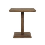 Quadratischer Bistrotisch Florent Mangoholz Hellbraun 70x70 cm