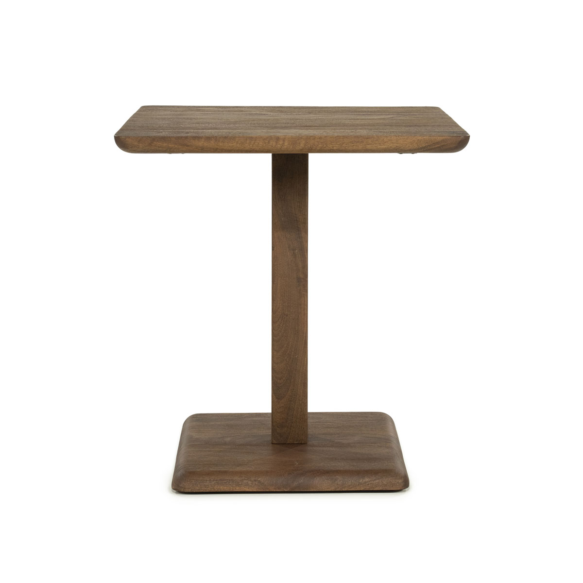 Quadratischer Bistrotisch Florent Mangoholz Hellbraun 70×70 cm