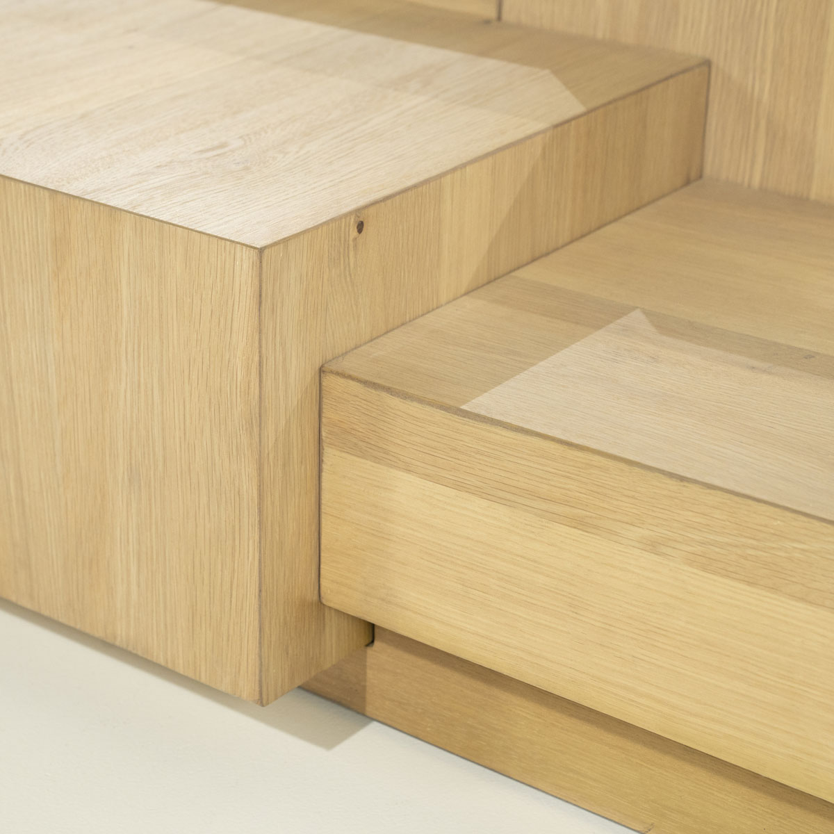 Rechteckiger Couchtisch Quinten Natur 140×75 cm