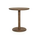 Runder Bistrotisch Florent Mangoholz Hellbraun 70x70 cm
