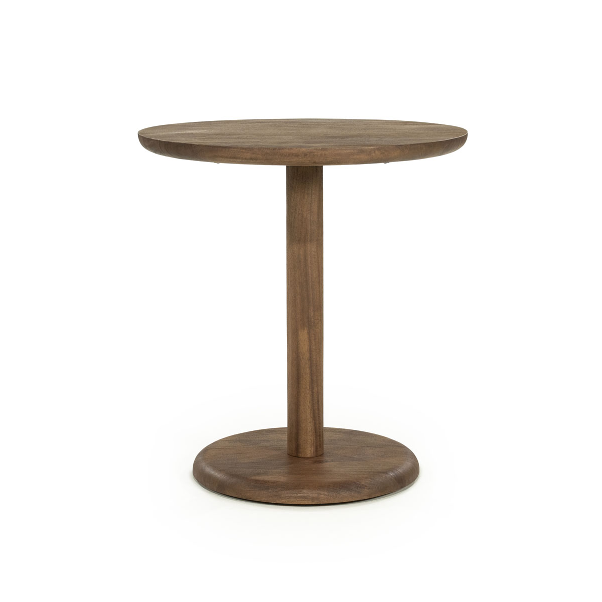 Runder Bistrotisch Florent Mangoholz Hellbraun 70×70 cm