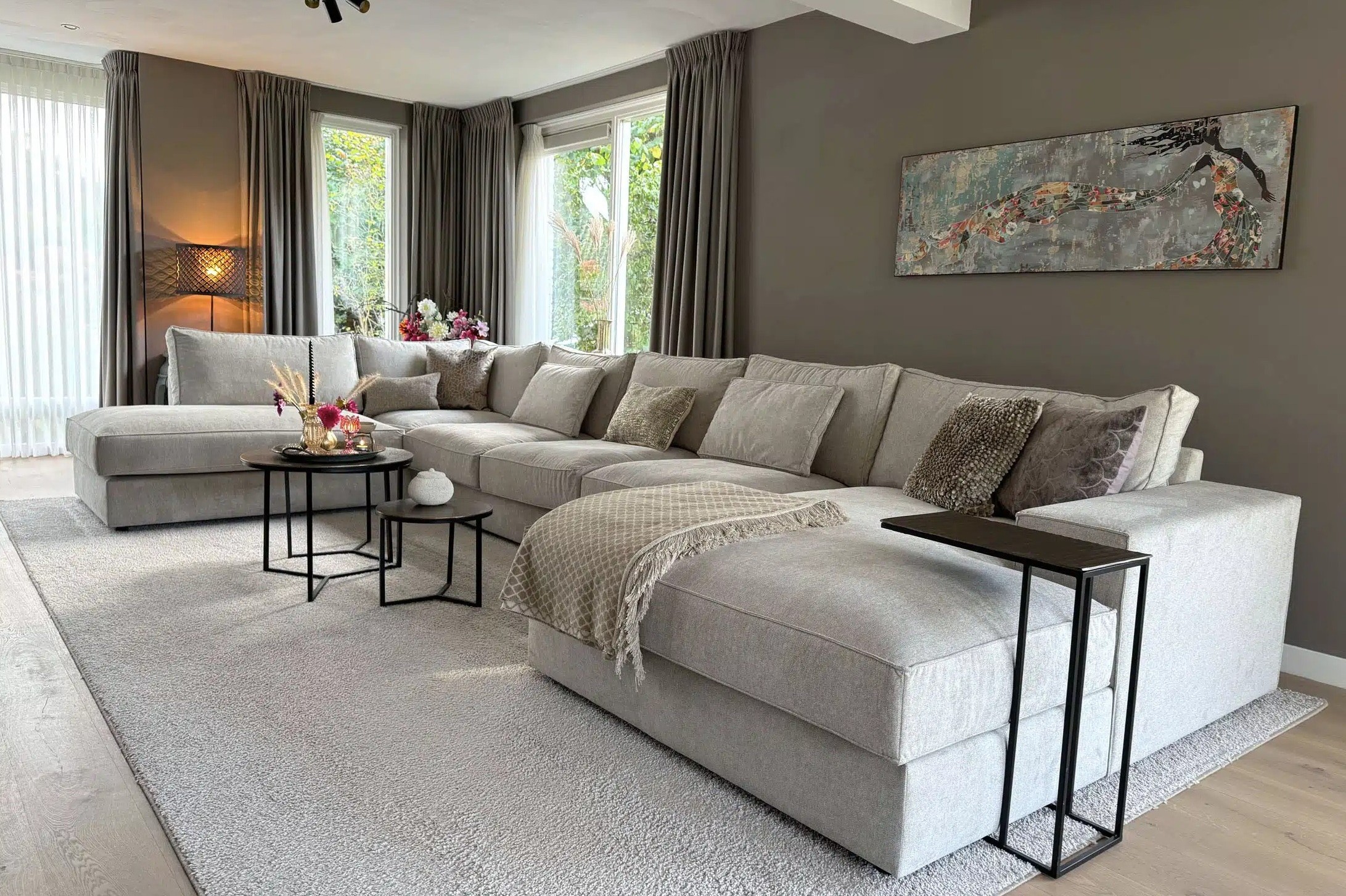 Sofa Sunderland 3-Sitzer Taupe