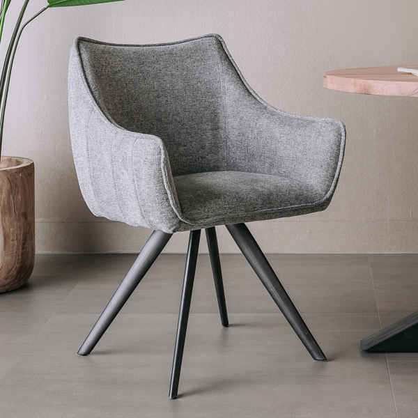 Armlehnstuhl Riviera Drehbar Brego 09 Middle Grey