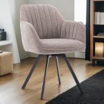 Sessel Bruno Drehbar Nature Beige Grey