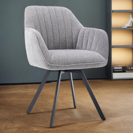 Sessel Bruno Drehbar Nature Blue Grey