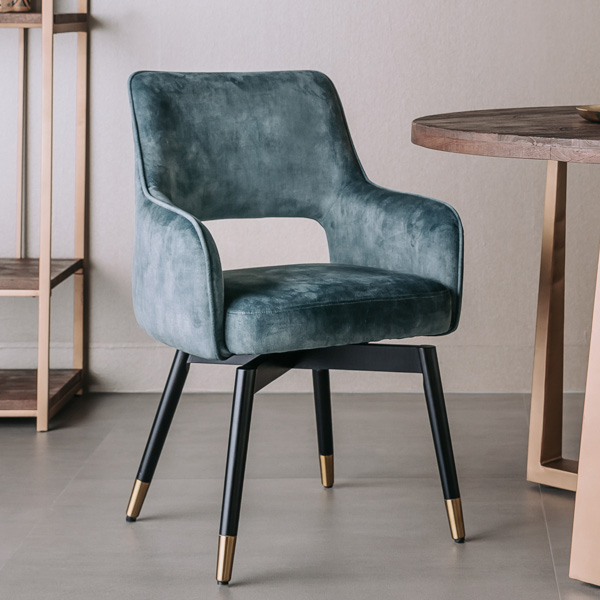 Sessel Lenno Drehbar Drehbar Adore Graublau