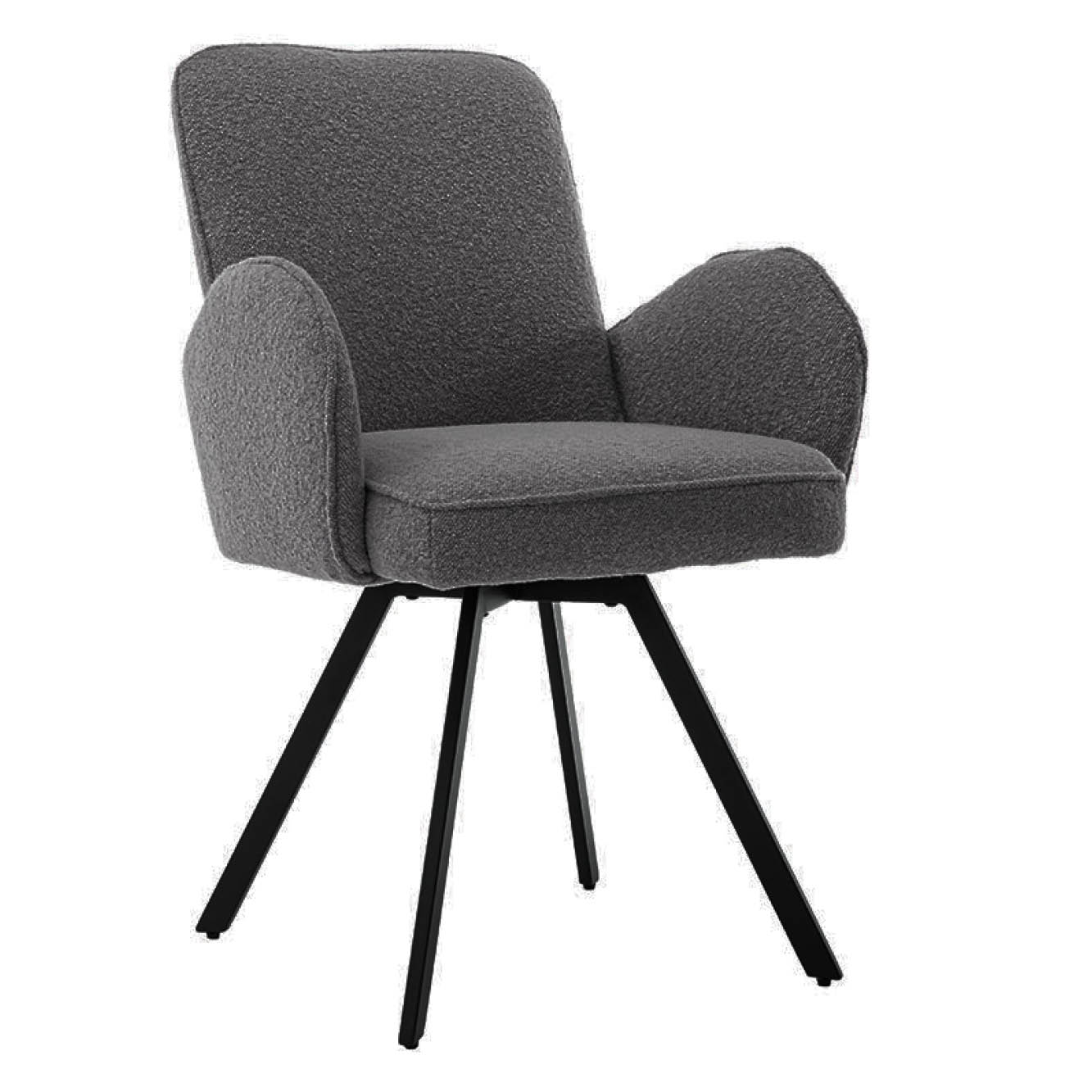 Sessel Livo Drehbar Ascot Anthrazit