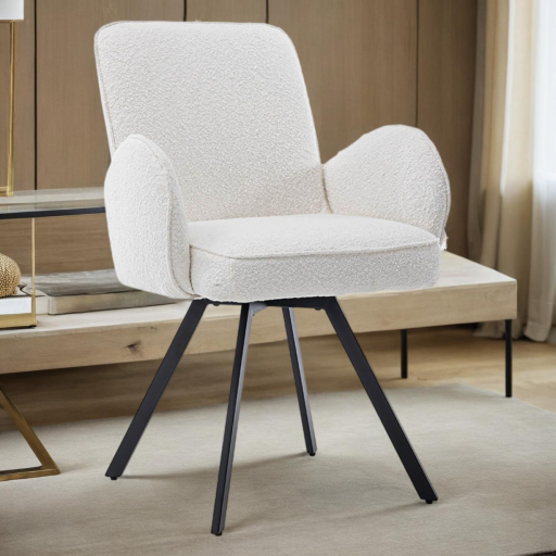 Sessel Livo Drehbar Ascot Weiß