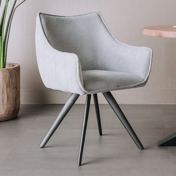 Sessel Riviera Drehbar Brego 02 Hellgrau