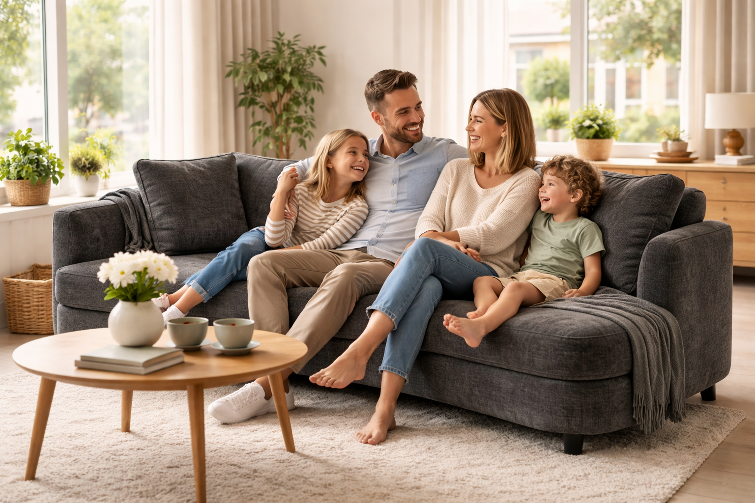 Sofa Sunderland 3-Sitzer Hellgrau