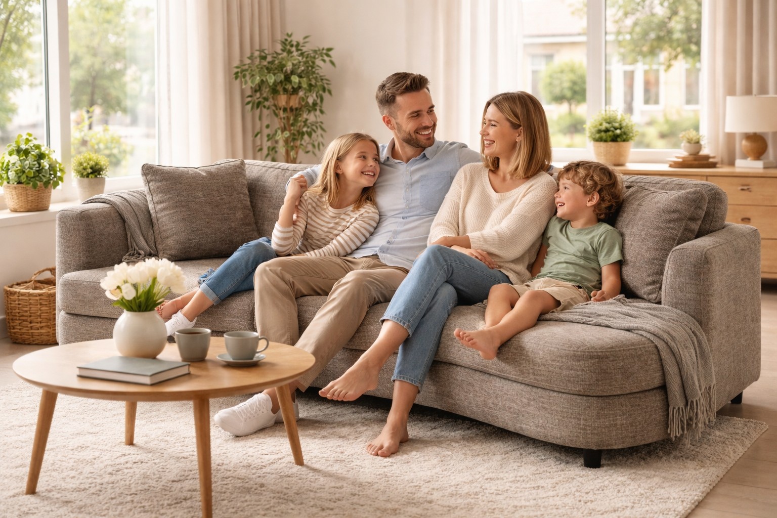 Sofa Sunderland 3-Sitzer Taupe